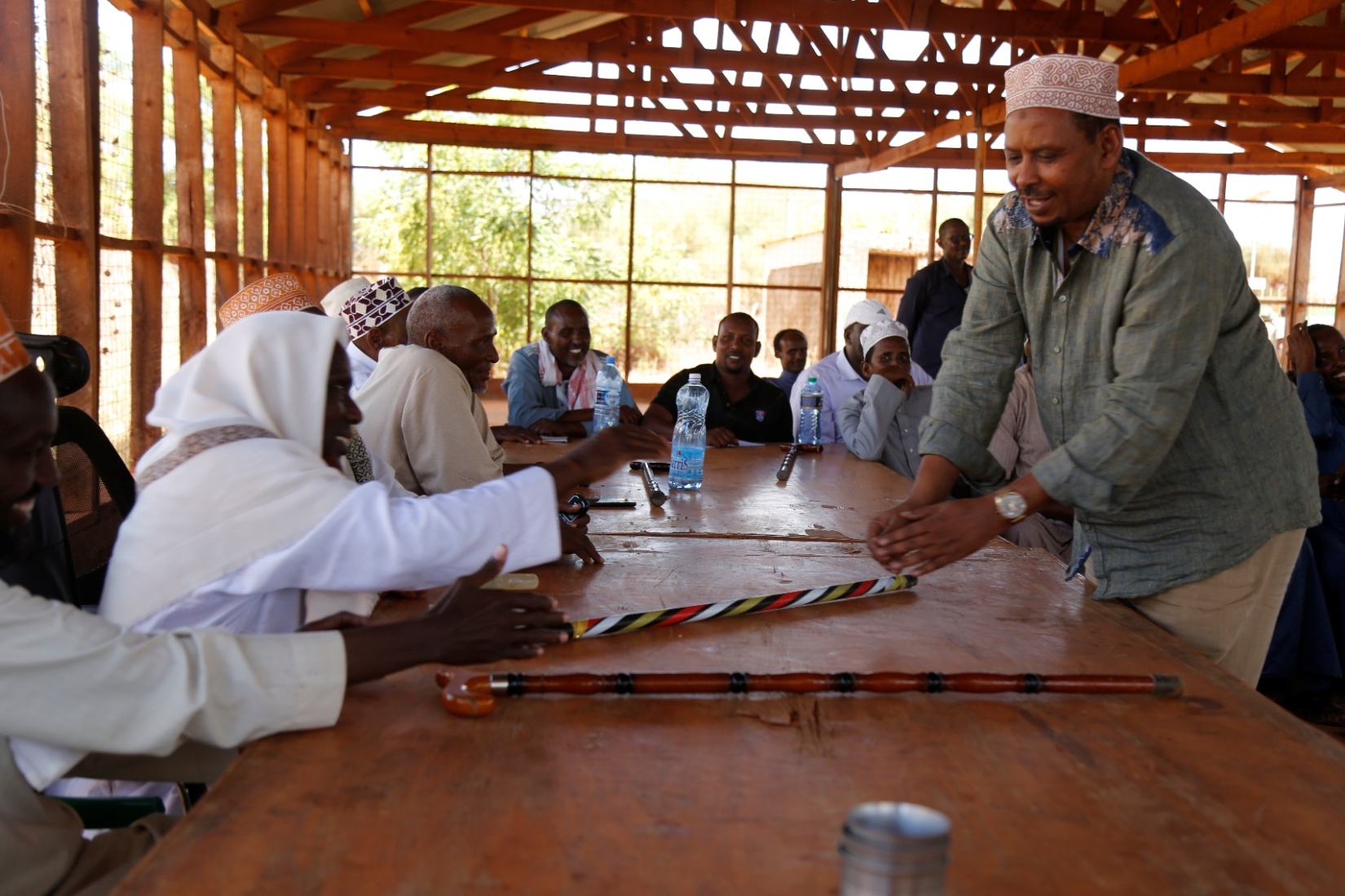 Hon Rashid Kassim MP Wajir East 2017-2022 making his remark during the signing of Khorof Harar Peace declaration